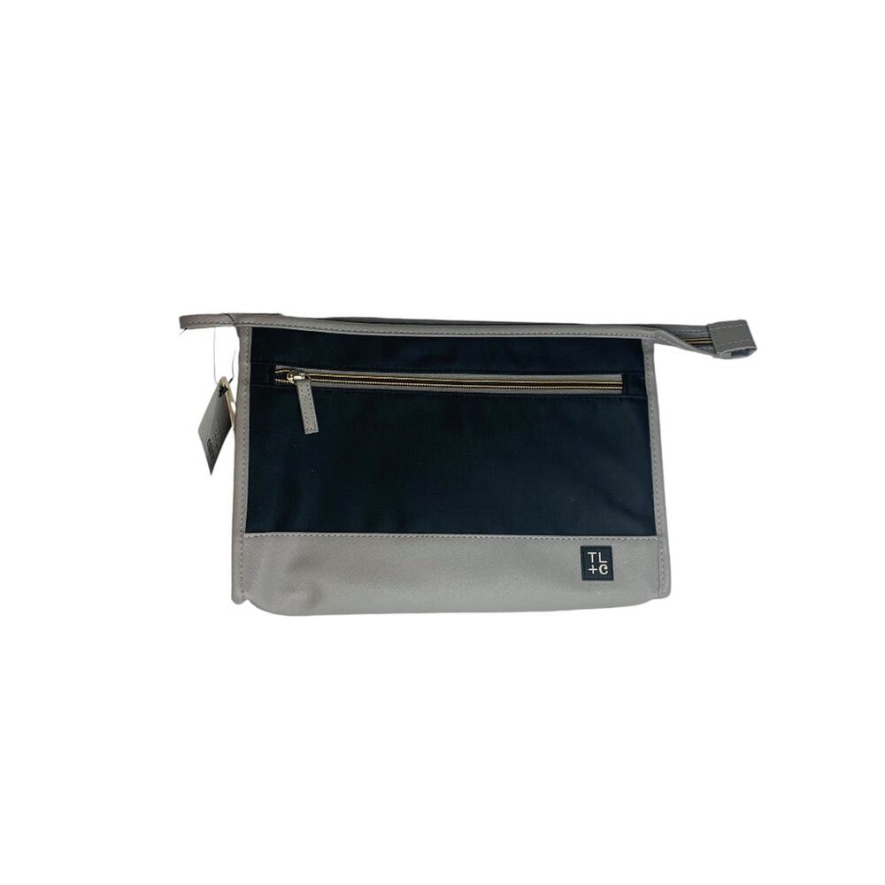 Tough Love + Carry Mens Black Gray Toiletry Grooming Bag New Travel